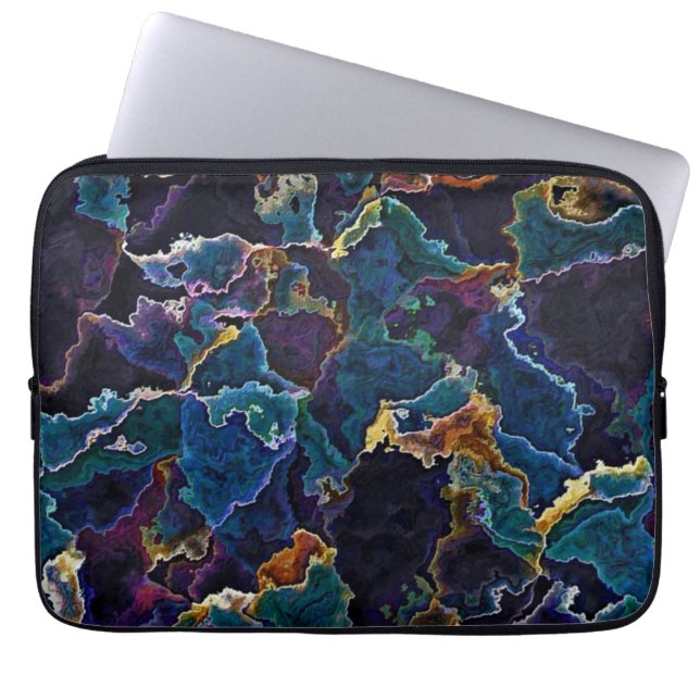 Olievlek Laptop Sleeve (Voorkant)