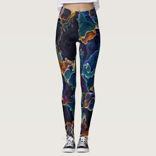 Olievlek Leggings (Voorkant)