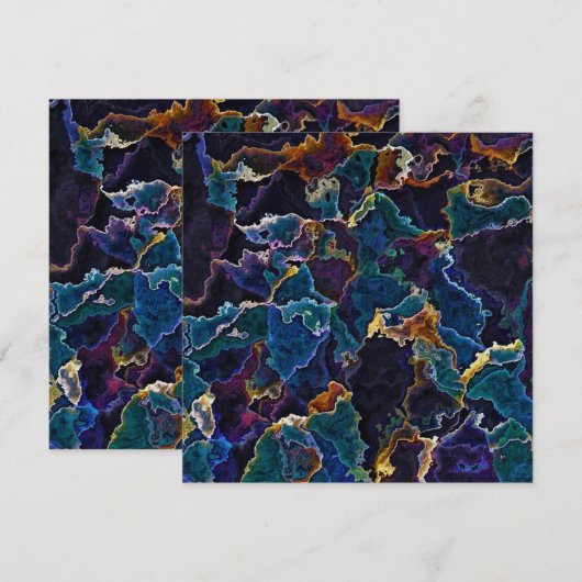 Olievlek Menu (Voorkant / Achterkant)