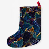 Olievlek met kleine kerststaarten kleine kerstsok (Achterkant)