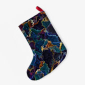 Olievlek met kleine kerststaarten kleine kerstsok (Achterkant (Hangend))