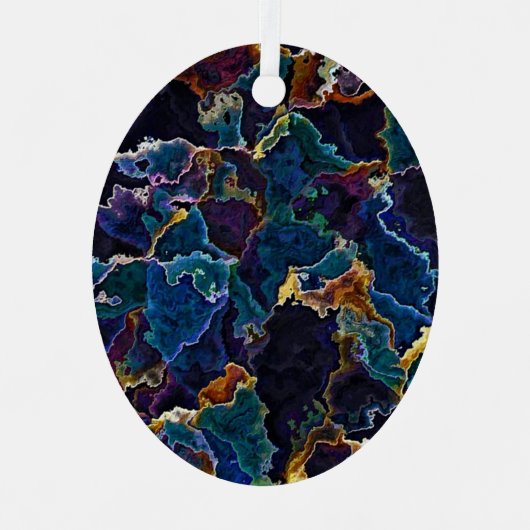 Olievlek Metalen Ornament (Voorkant)