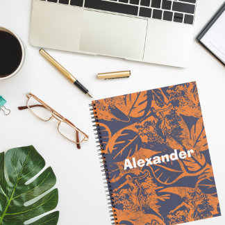 olievlek op de Oranje marinevlek Surfer Notitieboek