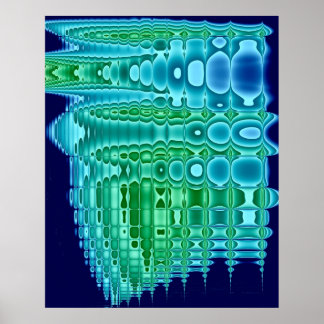 Olievlek op wasbord poster