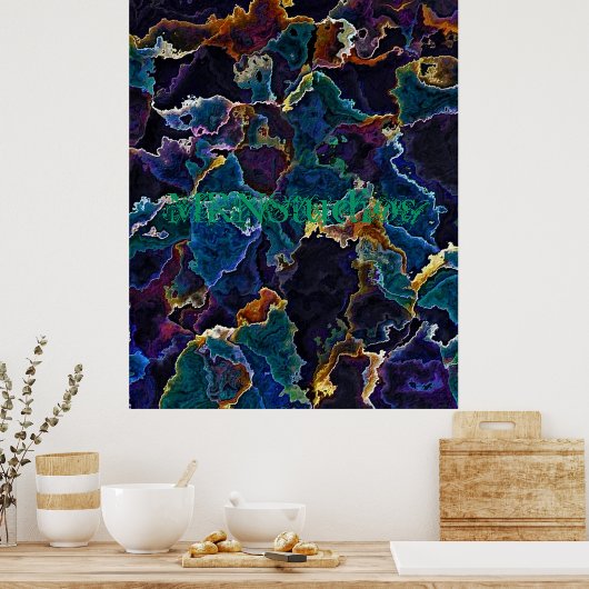 Olievlek Poster (Keuken)