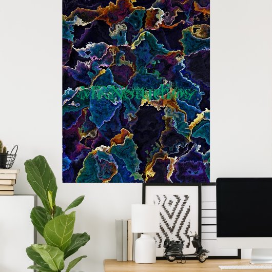 Olievlek Poster (Thuiskantoor)