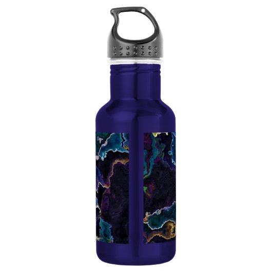 Olievlek Roestvrij stalen flesje Waterfles (Achterkant)