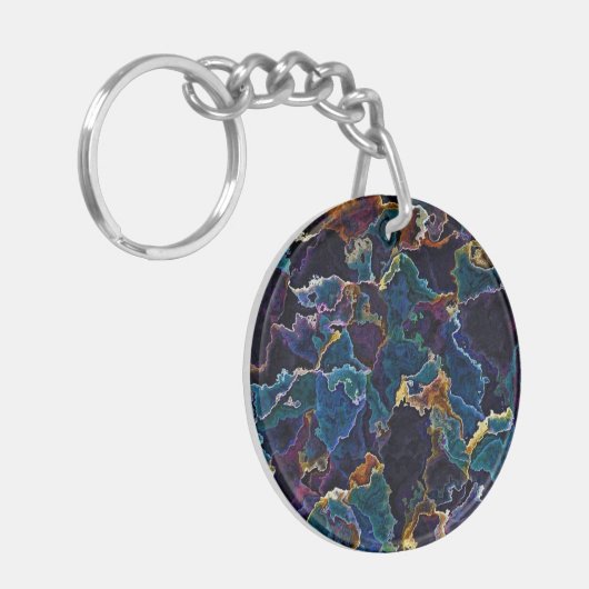 Olievlek Sleutelhanger (Voorkant Links)