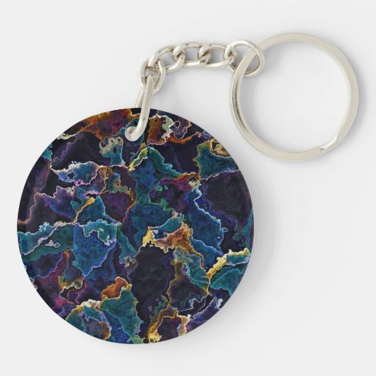 Olievlek Sleutelhanger (Achterkant)