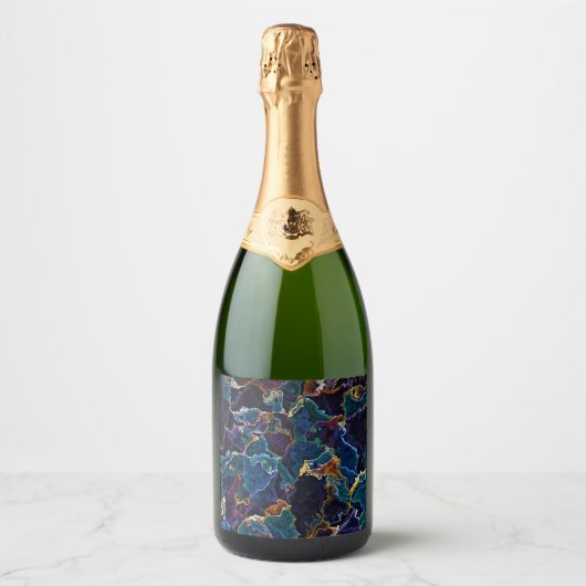 Olievlek Sparkling Wijnetiket (Voorkant)