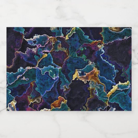 Olievlek Sparkling Wijnetiket (Enkel label)