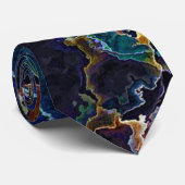 Olievlek Stropdas (Opgerold)