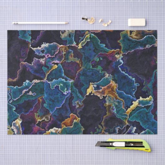 Olievlek Tissue Paper Tissuepapier (Craft)