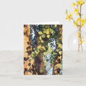 olievlek van eucalyptus wenskaart kaart (Gele Bloem)