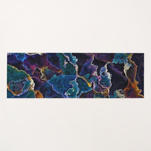 Olievlek Yogamat (Voorkant (horizontaal))