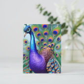 Olievlekken van een Paarse whisky Feestdagenkaart (Staand voorkant)