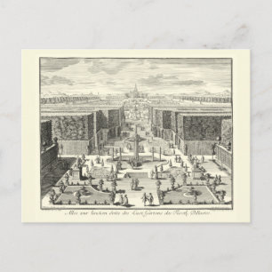 Olievlekken van fonteinen in de tuin van Versaille Briefkaart