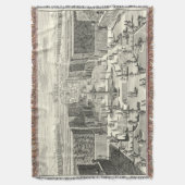 Olievlekken van fonteinen in de tuin van Versaille Deken (Voorkant Verticaal)