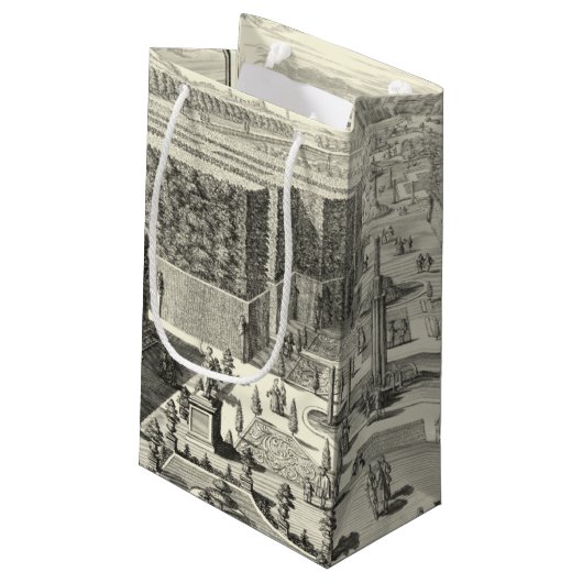 Olievlekken van fonteinen in de tuin van Versaille Klein Cadeauzakje (Achterkant Gekanteld)