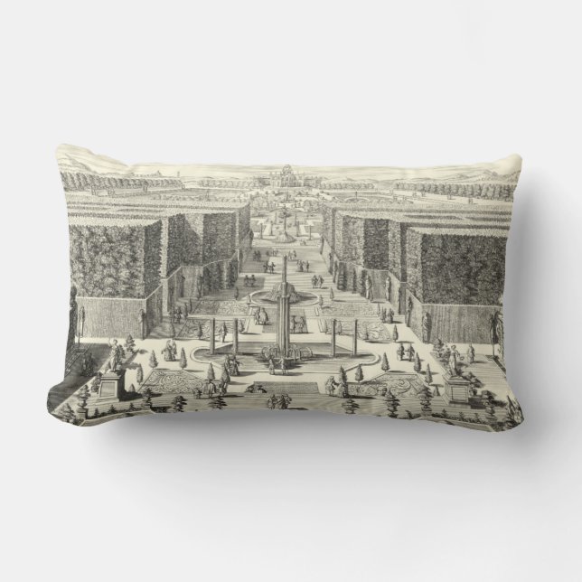 Olievlekken van fonteinen in de tuin van Versaille Kussen (Voorkant)