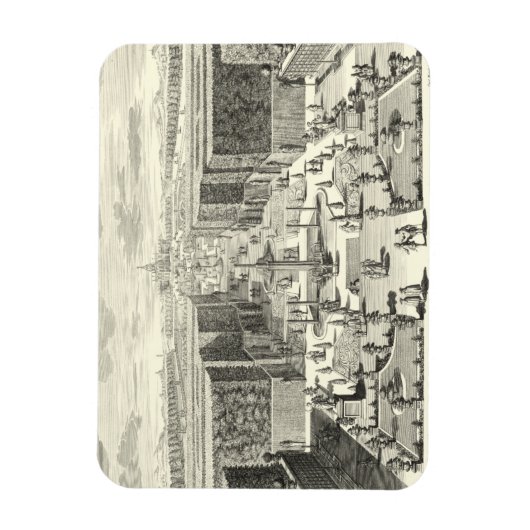 Olievlekken van fonteinen in de tuin van Versaille Magneet (Verticaal)