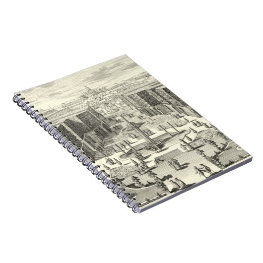 Olievlekken van fonteinen in de tuin van Versaille Notitieboek (Rechterzijde)