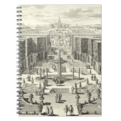 Olievlekken van fonteinen in de tuin van Versaille Notitieboek (Voorkant)