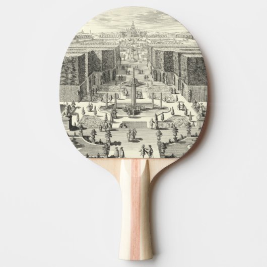 Olievlekken van fonteinen in de tuin van Versaille Tafeltennisbatje (Voorkant)