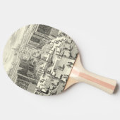 Olievlekken van fonteinen in de tuin van Versaille Tafeltennisbatje (Zijkant)