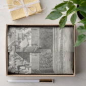 Olievlekken van fonteinen in de tuin van Versaille Tissuepapier (Geschenk)