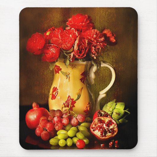  olievlekkers in vet met fruit muismat (Voorkant)