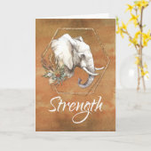 Olifant 12 stap herstel steun sterkte kaart (Gele Bloem)