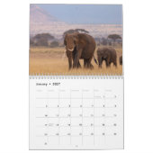 Olifant 2027 kalender (Jan 2027)