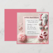 Olifant AccentsBaby douche Kaart (Voorkant / Achterkant)