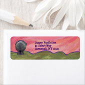 Olifant achter gepersonaliseerde Adresetiketten Etiket (Insitu)