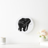 Olifant Acryl Wandklok (Huis)