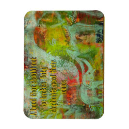 Olifant afbeelding Magnet met een boodschap! Magneet