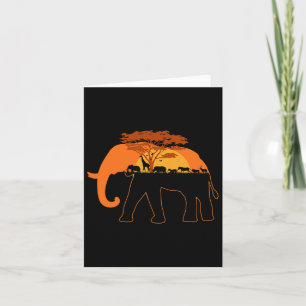 Olifant Afrika Dieren Bomen Aarddag  Kaart