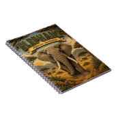 Olifant Afrikaanse Savanne POPCUT Notitieboek (Rechterzijde)