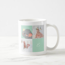 Olifant • Alfabet Monogram Mooie Baby Shower Koffiemok