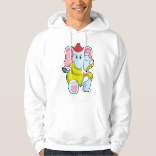 Olifant als brandweerman met Proboscis Hoodie