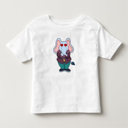 Olifant als Bruidegom met Pak.PNG Kinder Shirts (Voorkant)