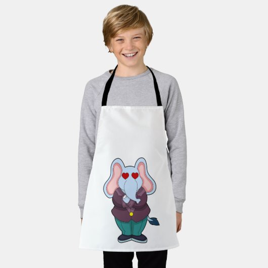 Olifant als Bruidegom met Pak.PNG Schort (Gedragen)