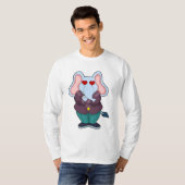 Olifant als Bruidegom met Pak.PNG T-shirt (Voorkant volledig)