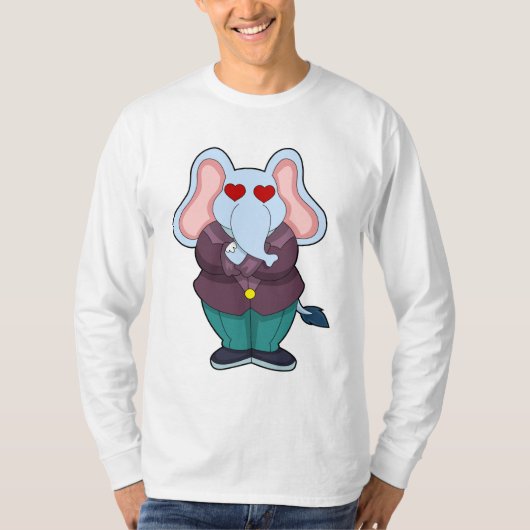 Olifant als Bruidegom met Pak.PNG T-shirt (Voorkant)