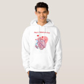 Olifant als Cupido Mannen Hoodie (Voorkant volledig)