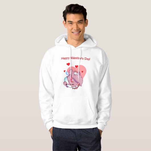 Olifant als Cupido Mannen Hoodie (Voorkant volledig)