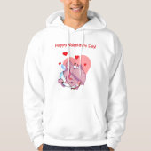 Olifant als Cupido Mannen Hoodie (Voorkant)