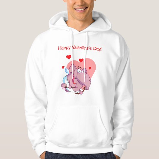 Olifant als Cupido Mannen Hoodie (Voorkant)