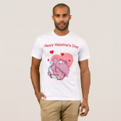 Olifant als Cupido Mannen T-shirt (Voorkant volledig)